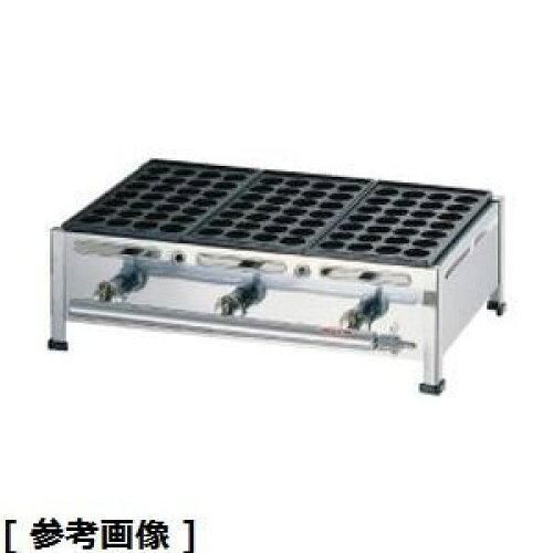 3営業日で発送 荒木金属 Arakikinzoku 関西式たこ焼器 ２８穴 ２枚掛ＬＰガス GTK234