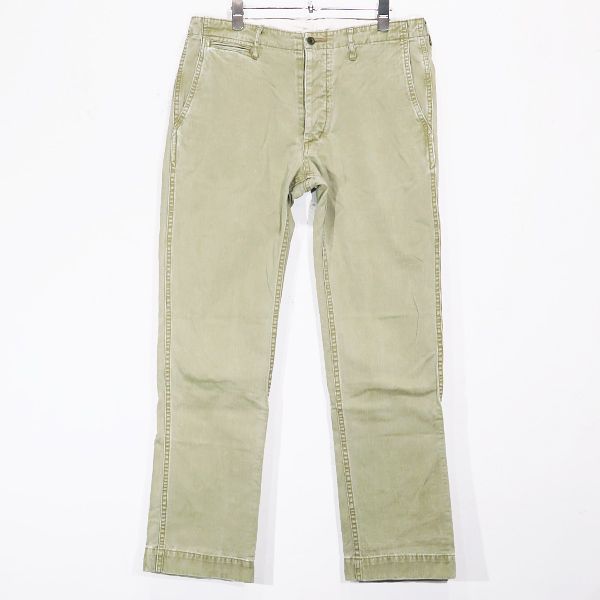 visvim ビズヴィム ダメージ チノパン visvim ビズビム パンツ ハイアーウォーターチノ カーキ VISVIM 12SS