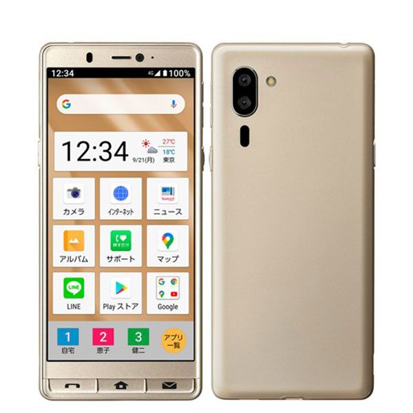 中古】 A201SH シンプルスマホ6 シャンパンゴールド SIMフリー 本体 ソフトバンク ほぼ新品 スマホ シャープ【送料無料】  a201shsg9mtm - メルカリ