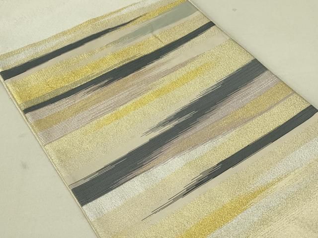 平和屋着物◎綴れ 太鼓柄袋帯 霞文 金銀糸 正絹 逸品 DAAU4564qp