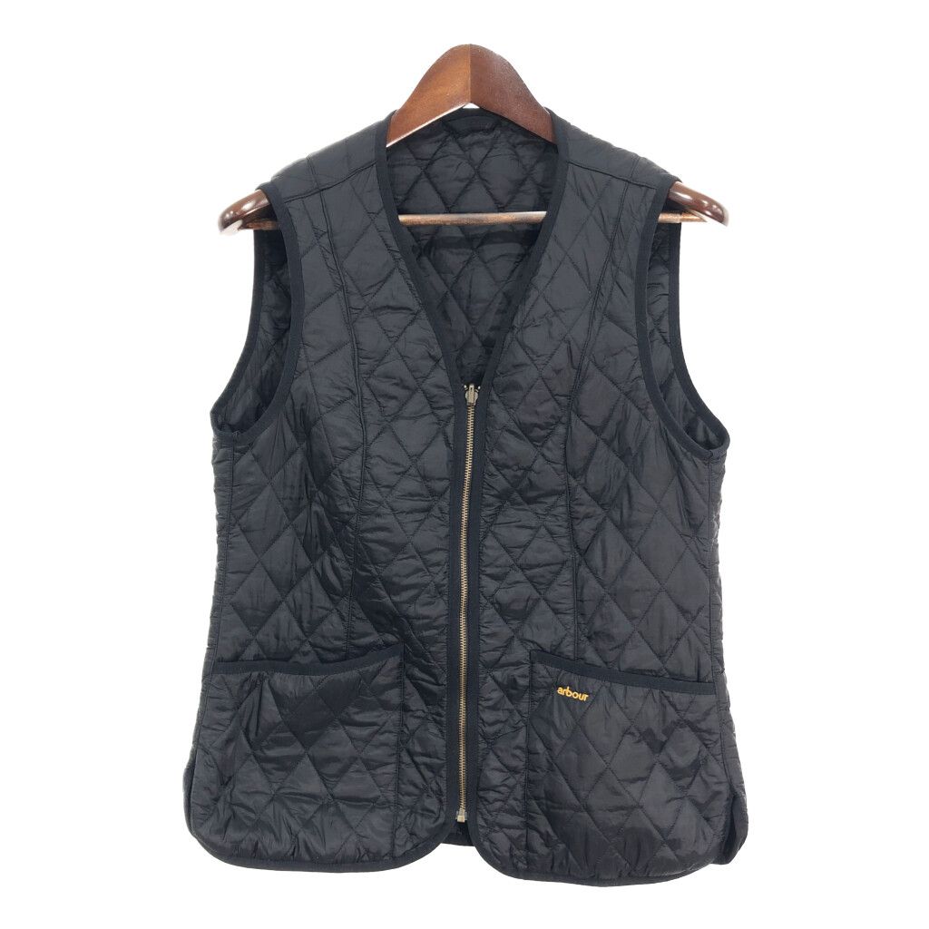 Barbour バブアー キルティング ベスト ブラック (レディース 14) 中古