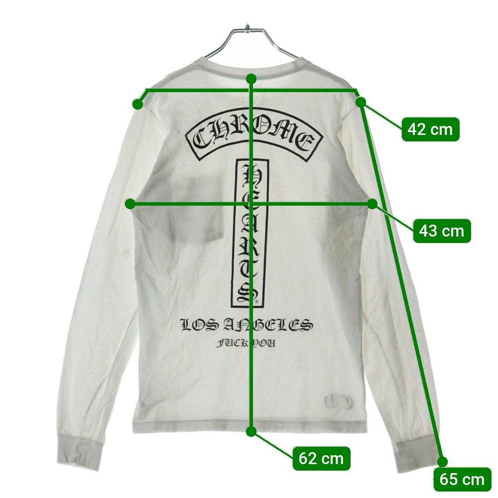 美品 クロムハーツ Fuck You chクロス ロングスリーブ Tシャツ正規品 美品 クロムハーツ Fuck You chクロス ロングスリーブ Tシャツ