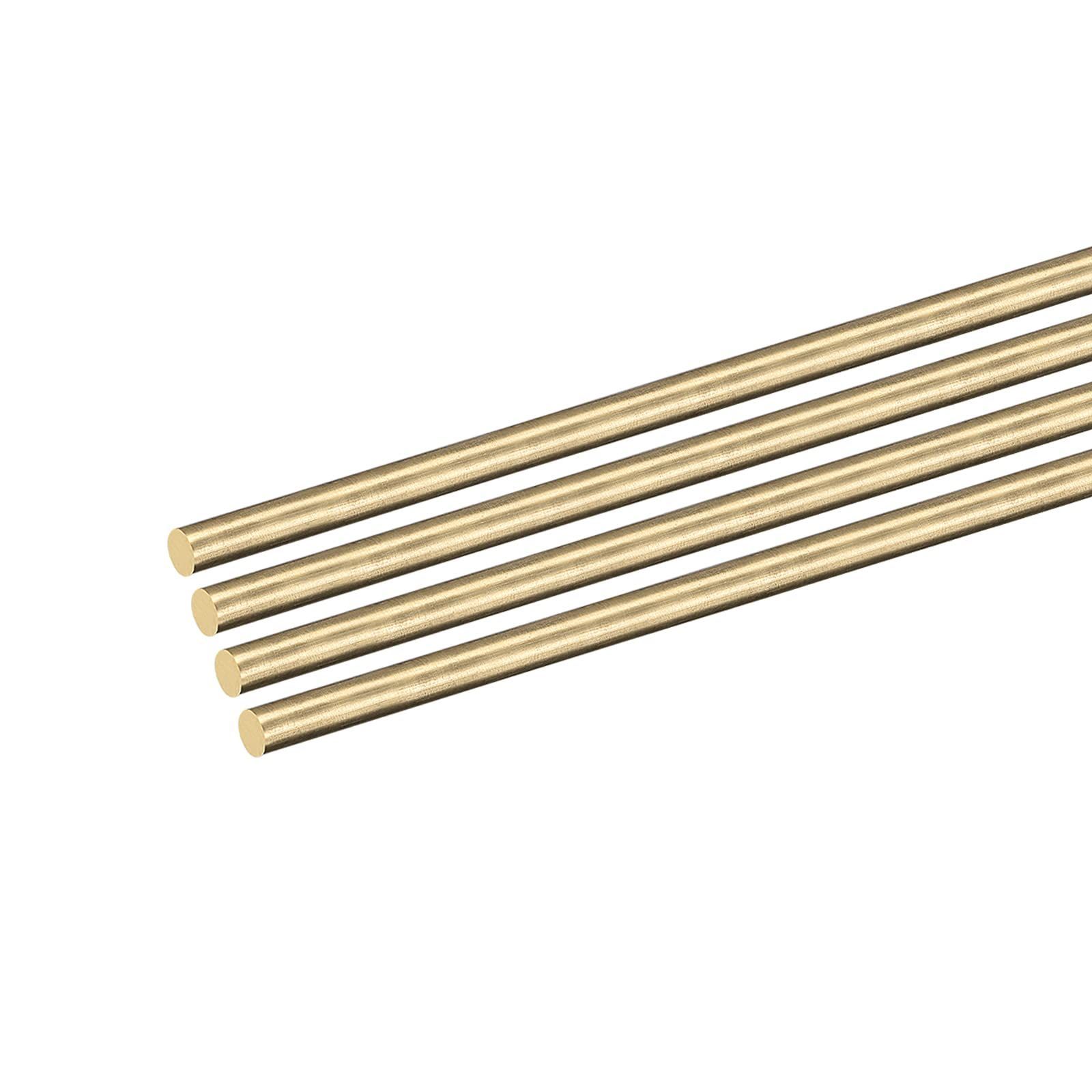 DMiotech 8個 3 mm x 350 mm 真鍮ソリッド丸棒 真鍮棒 旋盤棒材 DIYクラフト用