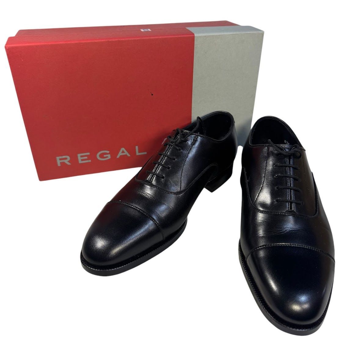 即決★美品 24EEE REGAL リーガル メンズ 黒 ブラック 本革 レザー タッセルローファー ビジネスシューズ 革靴 ドレスシューズ フォーマル REGAL ビジネスシューズ リーガル 24EL プレーントウ（クールマックス