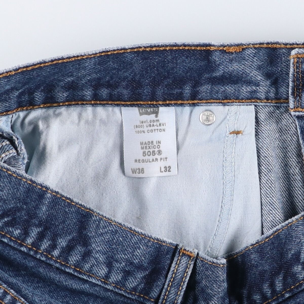古着 リーバイス Levi s 505 REGULAR FIT テーパードデニムパンツ メンズw36相当 eaa583607 KIN-KAAI_COM