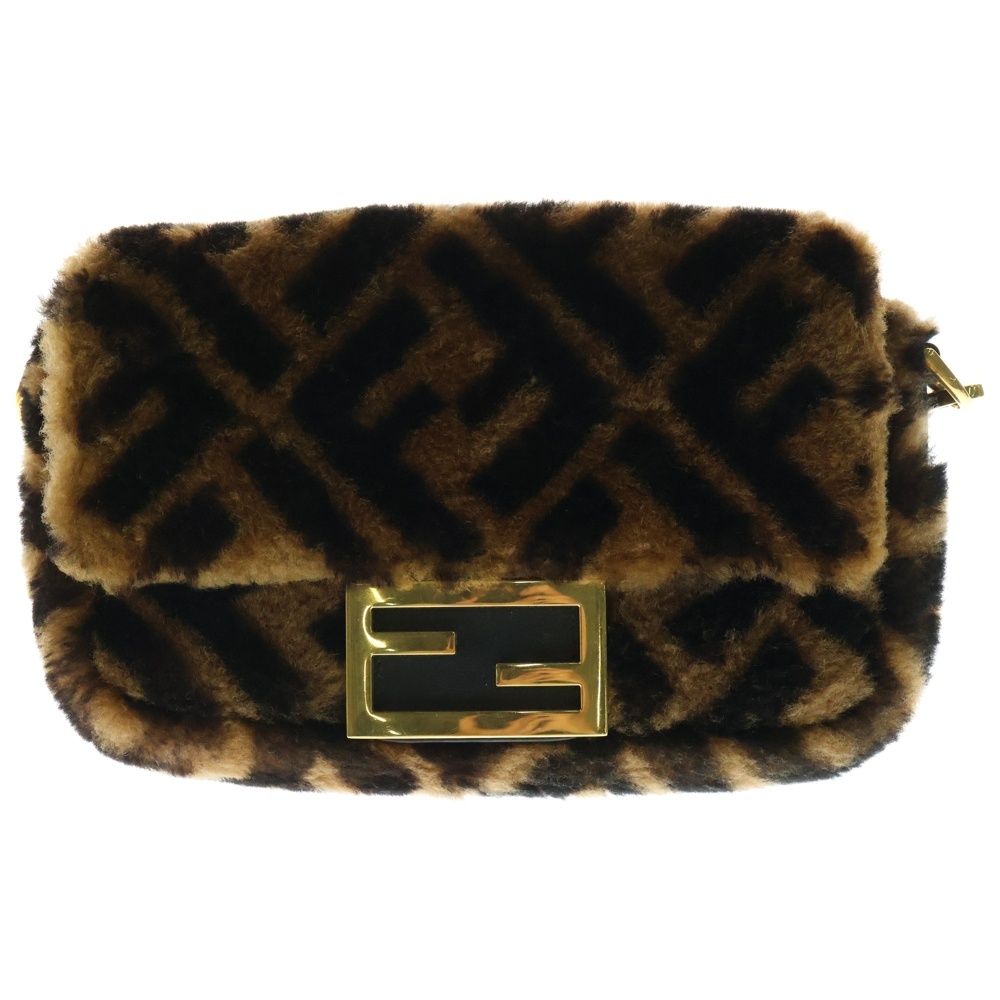 FENDI (フェンディ) ズッカ マンマバケット ミニ ブラウン
