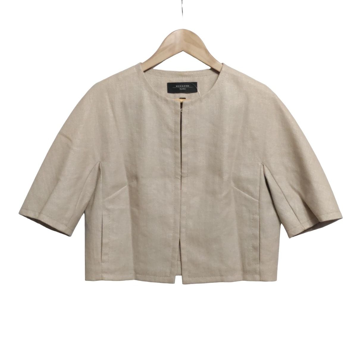 MaxMara WEEKEND  マックスマーラ  ラム　レザージャケット エンジェル] ウォッシュド ラムレザー ボンバー ジャケット