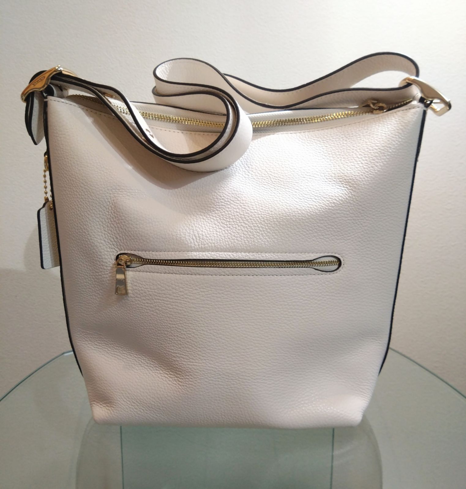 974 極美品！ COACH コーチ ヴァル ダッフル ショルダーバッグ C2818 