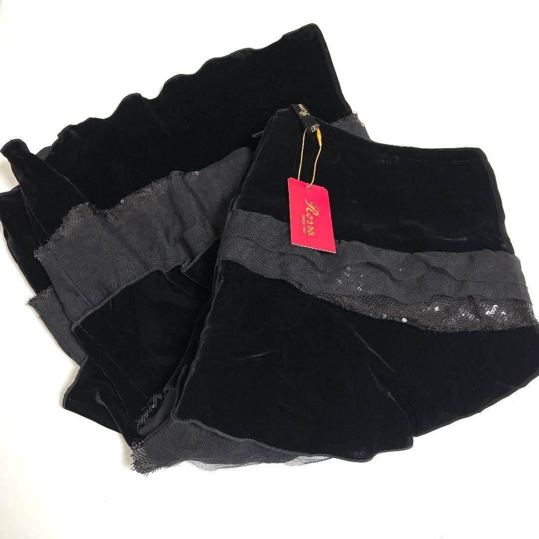 ベロアフリルティアードスカート