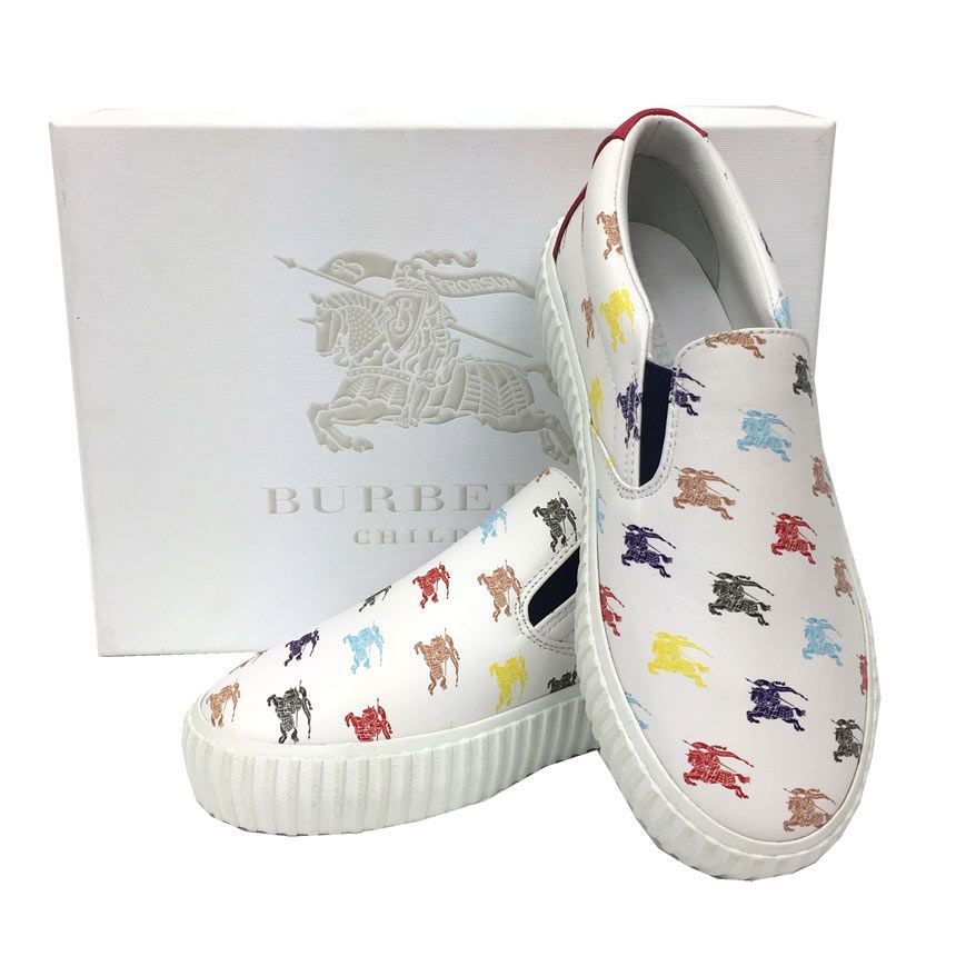 BURBERRY CHILDREN バーバリーチルドレン スリッポン スニーカー 33サイズ シューズ 靴 aq3912
