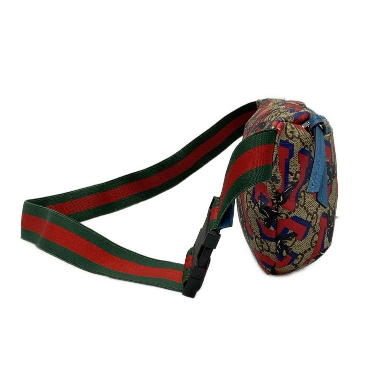 GUCCI グッチ ウエストポーチ GGスプリーム 502095 ベージュ×レッド×マルチ