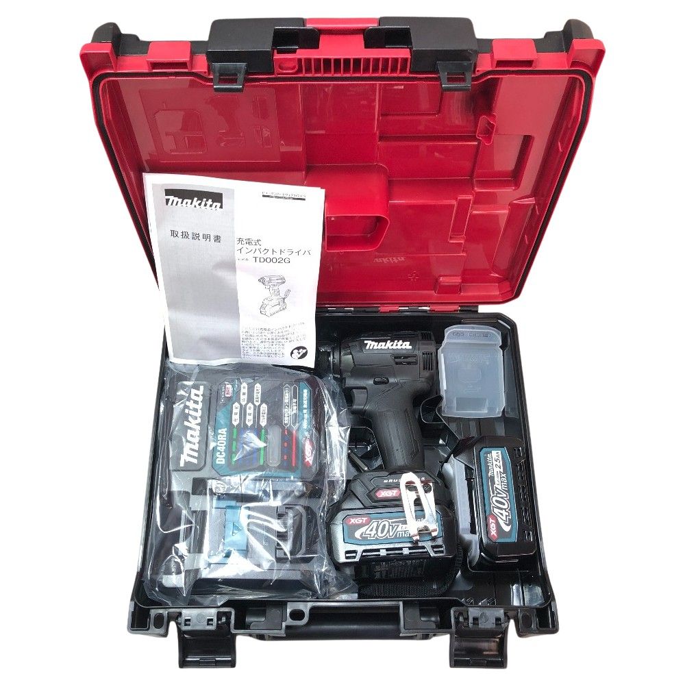 MAKITA マキタ インパクトドライバ 付属品完備 40v TD002 ブラック