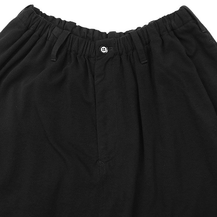 Yohji Yamamoto NOIR ヨウジヤマモト プリュスノアール サルエルパンツ アラジン ワイド ドロップクロッチ ドレープ ナイロン ボトムス メンズ サイズ 1 ブラック 黒