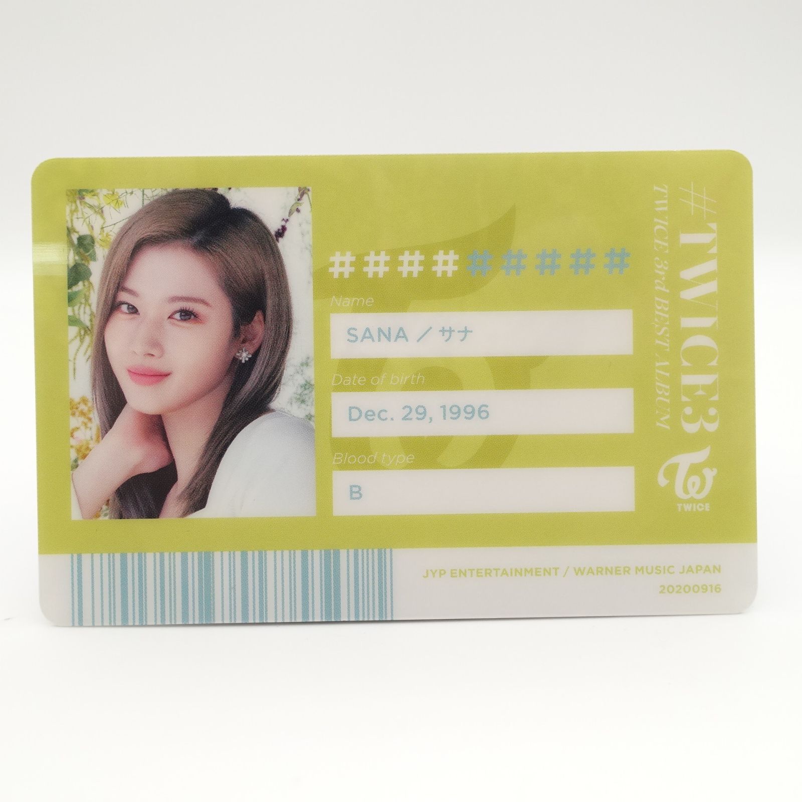 TWICE サナ #TWICE3 IDカード トレカ フォト カード SANA トゥワイス