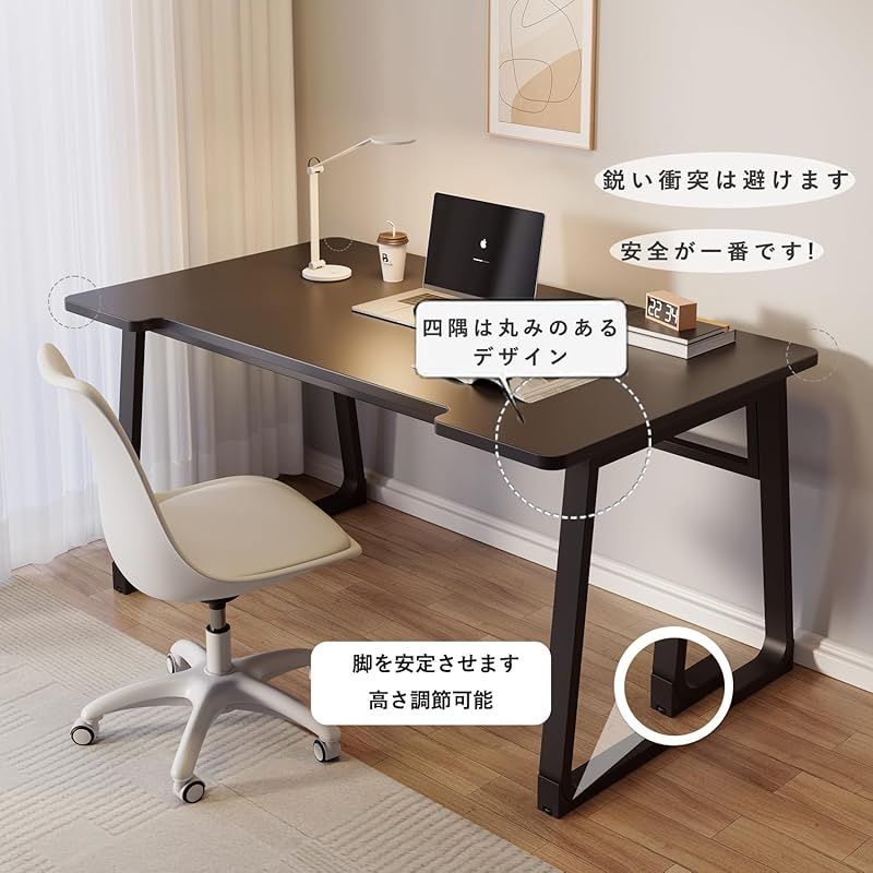 BURAYIENTA 北欧 U型 デスク パソコンデスク 幅80cm×奥50cm Amazon | BURAYIENTA 北欧 U型 デスク パソコンデスク 幅80