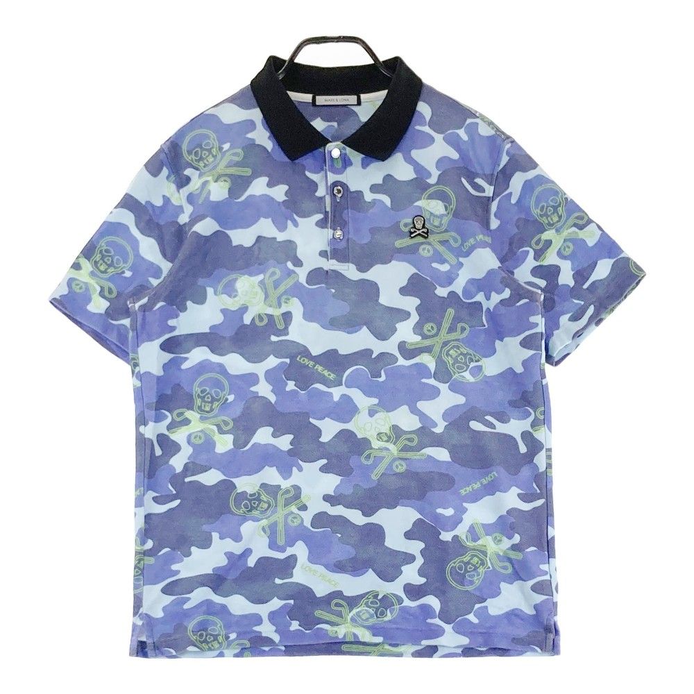 MARK & LONA カモフラージュ柄 ゴルフシャツ サイズ50 サイズ：50