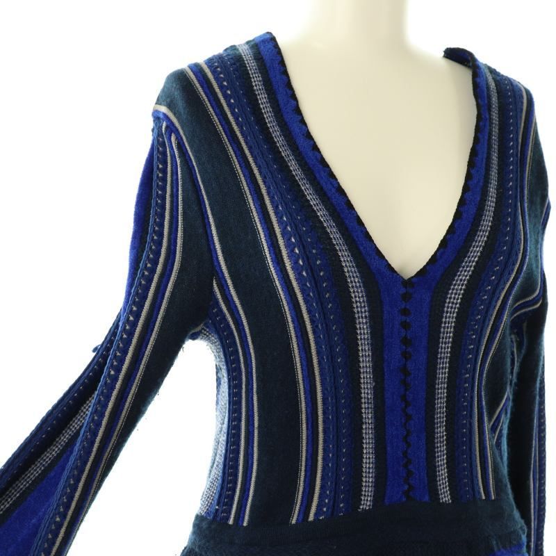 Stripe HAMAGURI Knit Peplum One-Piece 【公式通販】 Stripe HAMAGURI Knit Peplum One-Piece 【公式通販】