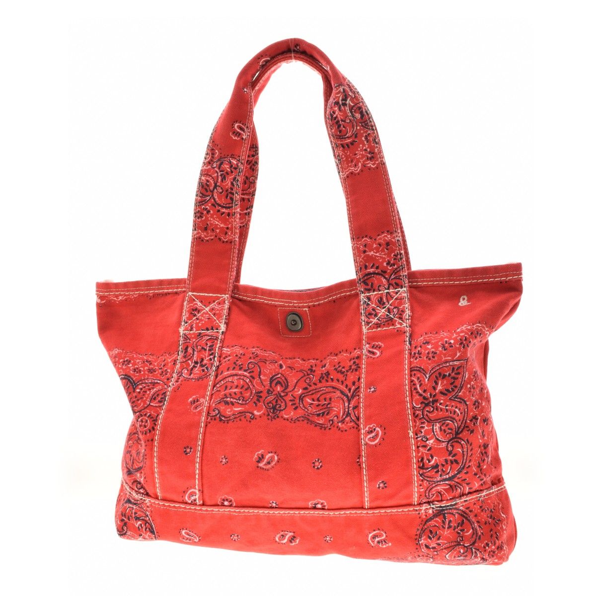 45rpm&】ペイズリーバンダナ柄キャンバストートバッグ - メルカリ