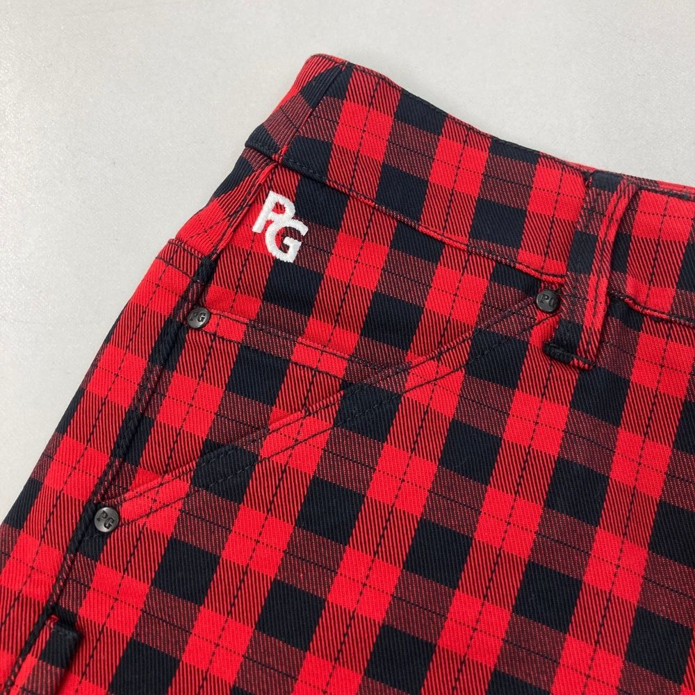MARK&LONA マークアンドロナ レディース　ショートパンツ　秋冬 美品】マークアンドロナ ショートパンツ アイボリー×ゴールド 一