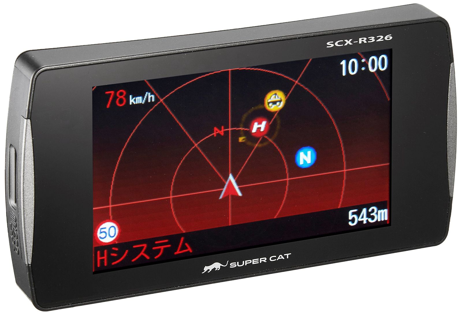 アシュラ　AR-262GM ハーフミラータイプ　GPSレーダー探知機　セルスター アシュラ セルスター ASSURA アシュラ ハーフミラータイプ GPSレーダー