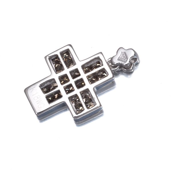 k18WGミステリーダイヤモンドペンダントトップ