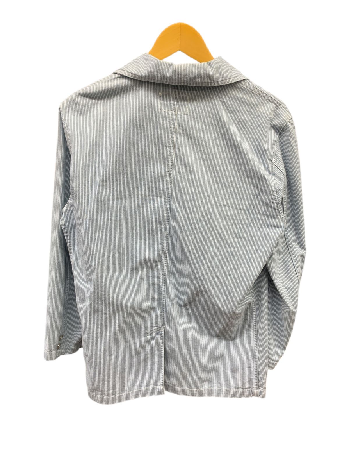 ★ARMANI JEANS アルマーニ ジーンズ ワッペン・レザートリム・シンチバック付き ヴィンテージ ストレッチデニムジャケット メンズ 48 アルマーニジーンズ ARMANI JEANS ワッペン ショルダーバッグ メンズ