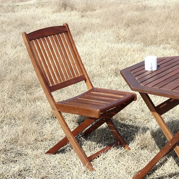 折りたたみ椅子 折り畳み椅子 幅42.5cm 2脚セット 木製 アカシア