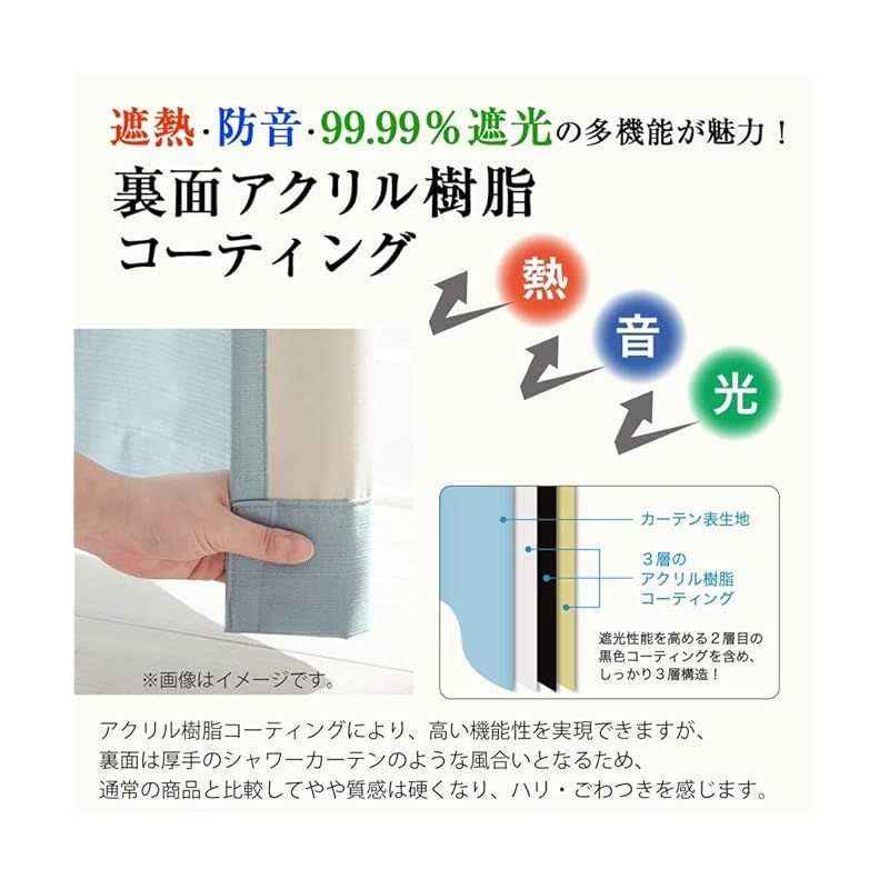 カーテン ストライプ幾何柄遮熱