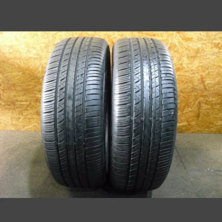 A-2735)本州送料無料 超バリ山 225/55R18 2本 ファルケン 中古タイヤ 