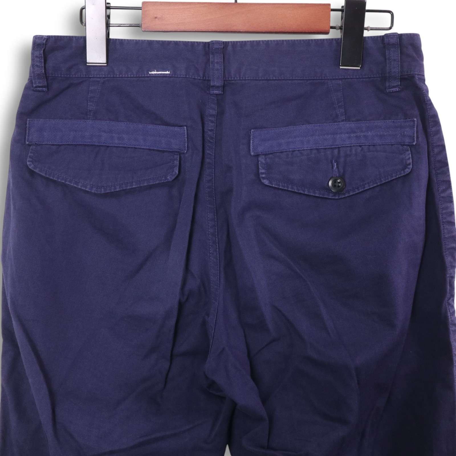 MHL. マーガレットハウエル　パンツ　ネイビー MARGARET HOWELL - MHL. マーガレットハウエル ワイドパンツの