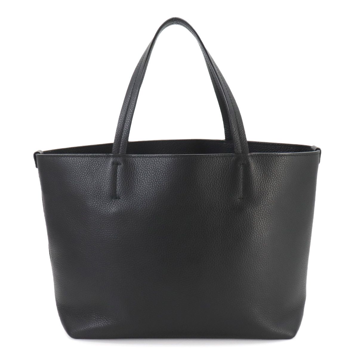 新品同様 サルヴァトーレ フェラガモ Salvatore Ferragamo ガンチーニ トート バッグ レザー ブラック 21D764  Gancini Tote Bag 90259450 - メルカリ