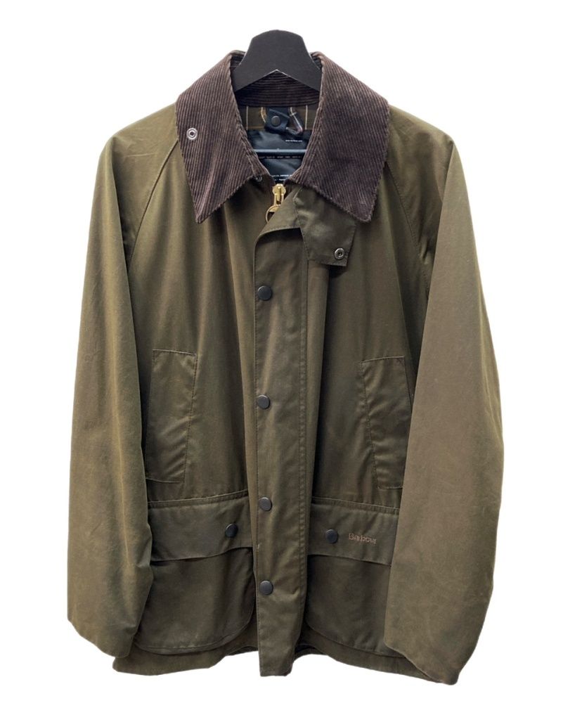 バブアー Barbour CLASSIC BEDALE WAX JACKET ビデイル オイルド ジャケット 裏地チェック 茶 C38|97CM ジャケット ロゴ ブラウン 104MT-1391