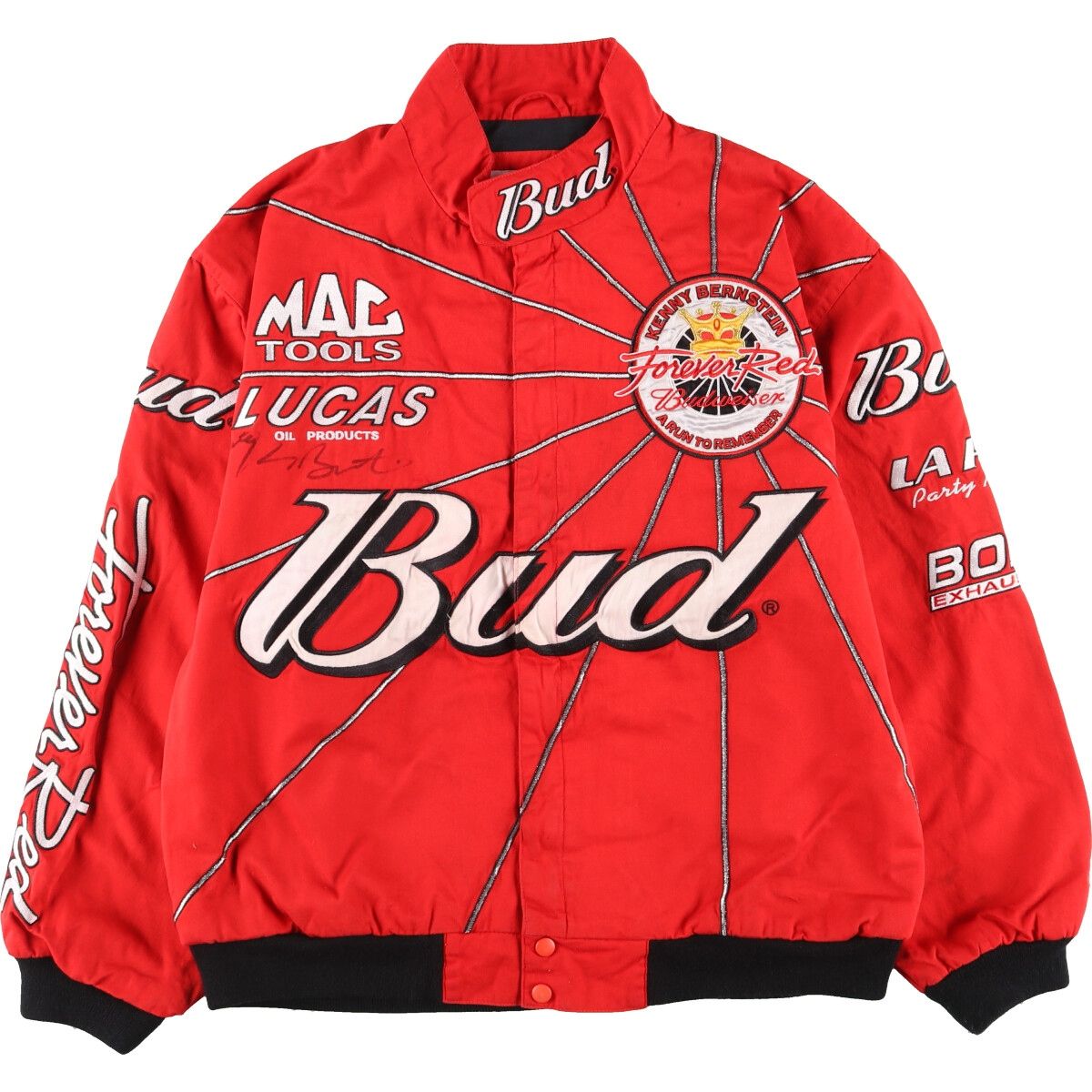 古着 SPORT SERVICE BUDWEISER バドワイザー レーシングジャケット