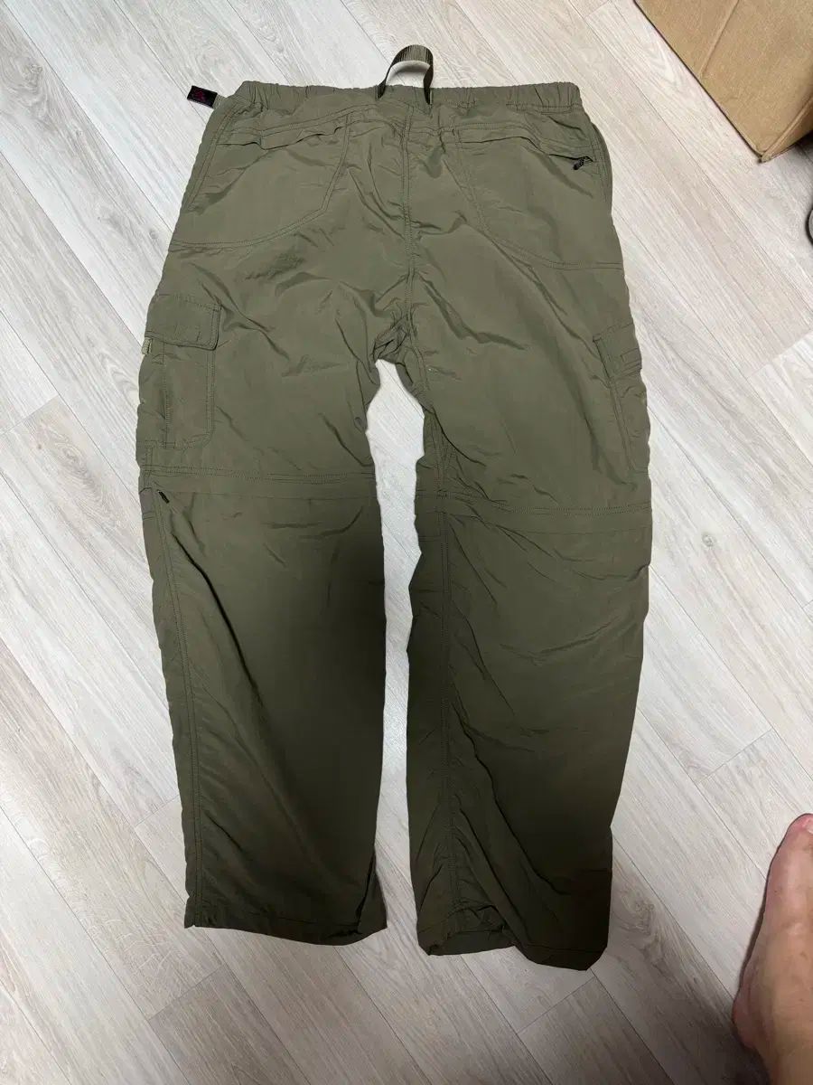 グラミチ コンバーチブル マイクロ リップストップ オリーブ パンツ XL