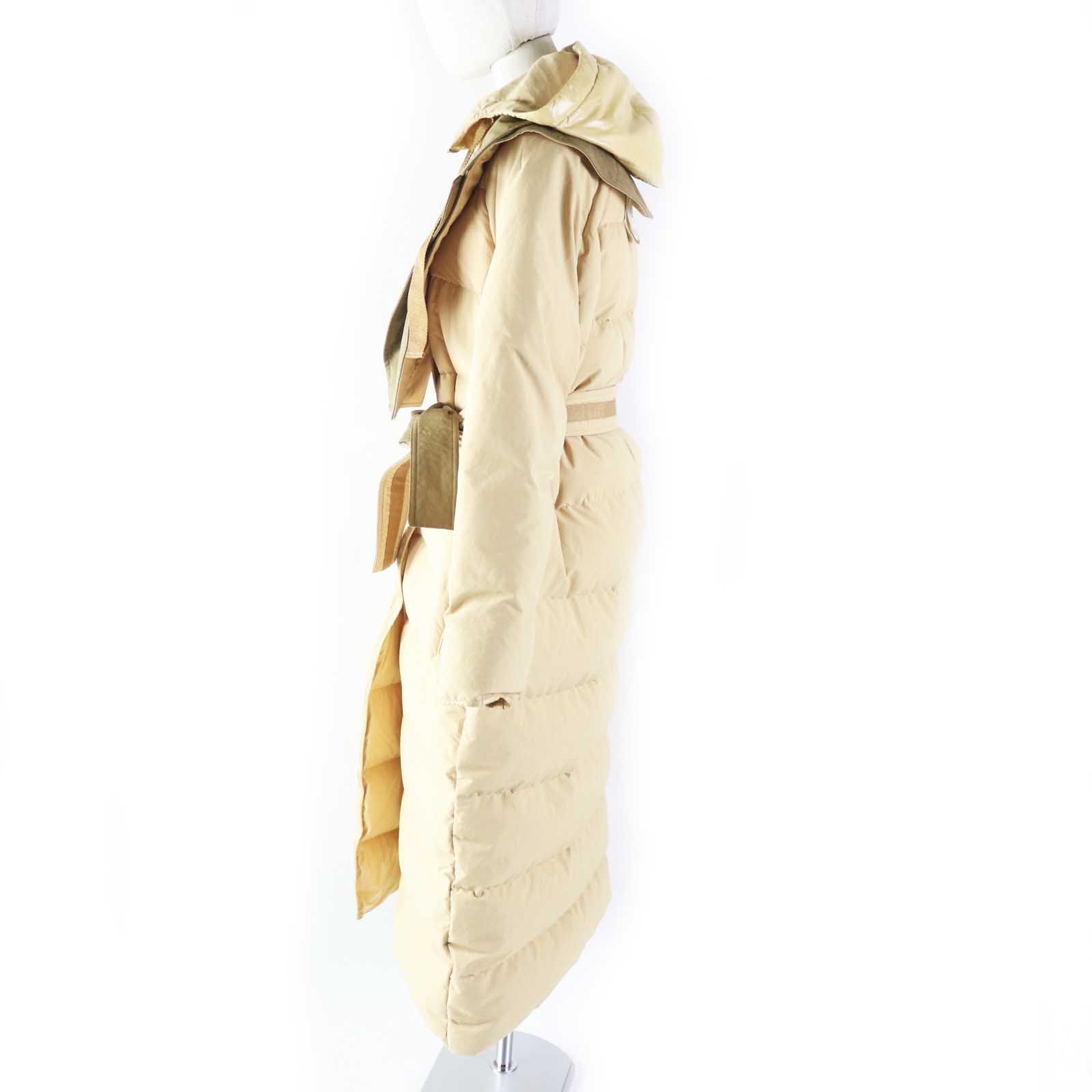 【未使用】MONCLER ベージュ マフラー 極美品】モンクレール フリンジマフラー ベージュ