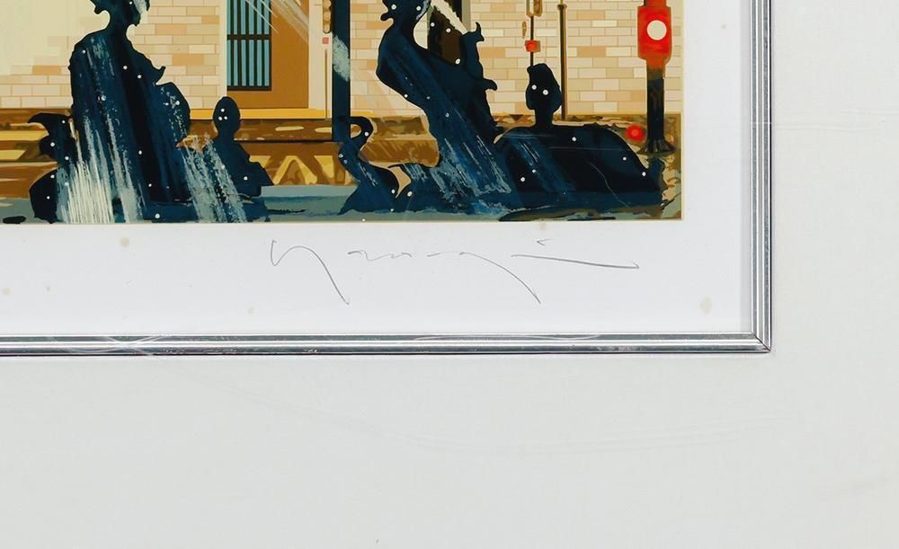 ヒロ・ヤマガタ　『コンコルド広場の噴水』シルクスクリーン ヒロ・ヤマガタ 『コンコルド広場の噴水』シルクスクリーン