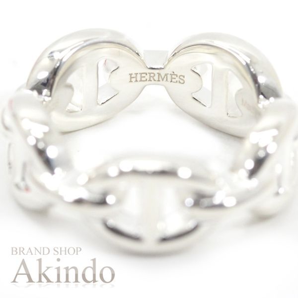 HERMES アンシェネ53 13号 新品】エルメス シェーヌダンクル リング アンシェネPM #53 13号