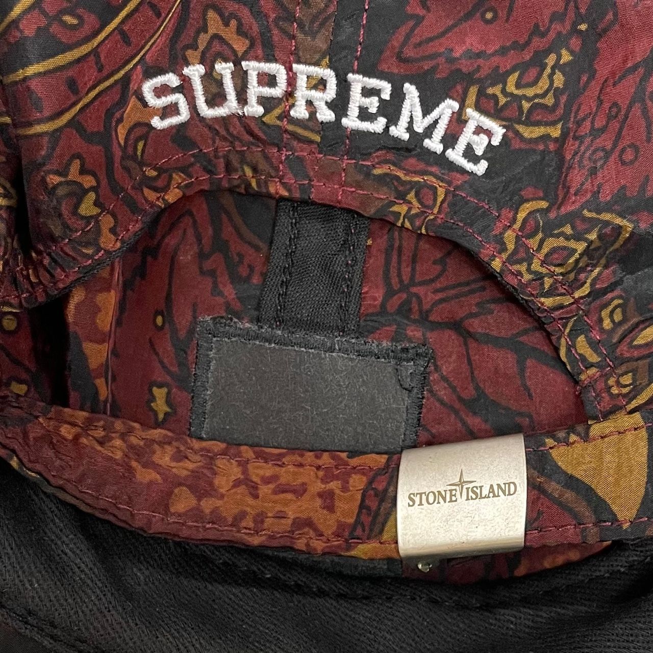 国内正規 Supreme 15SS Stone Island Metal Camp Cap メタル ナイロン