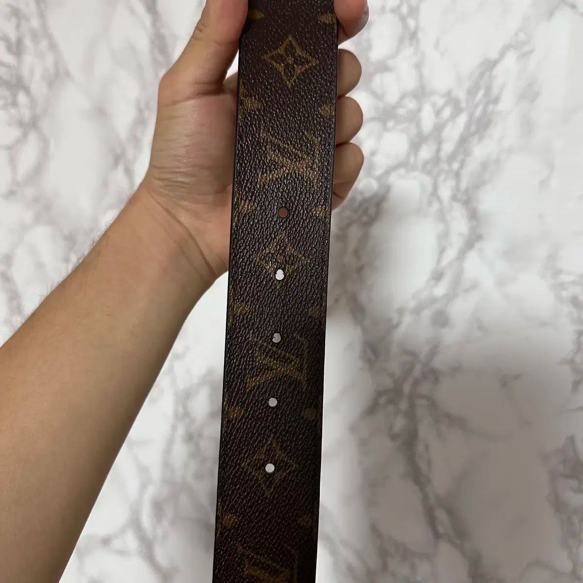 新品 LV モノグラム イニシアル リバーシブル 90/36 メンズ ベルト 