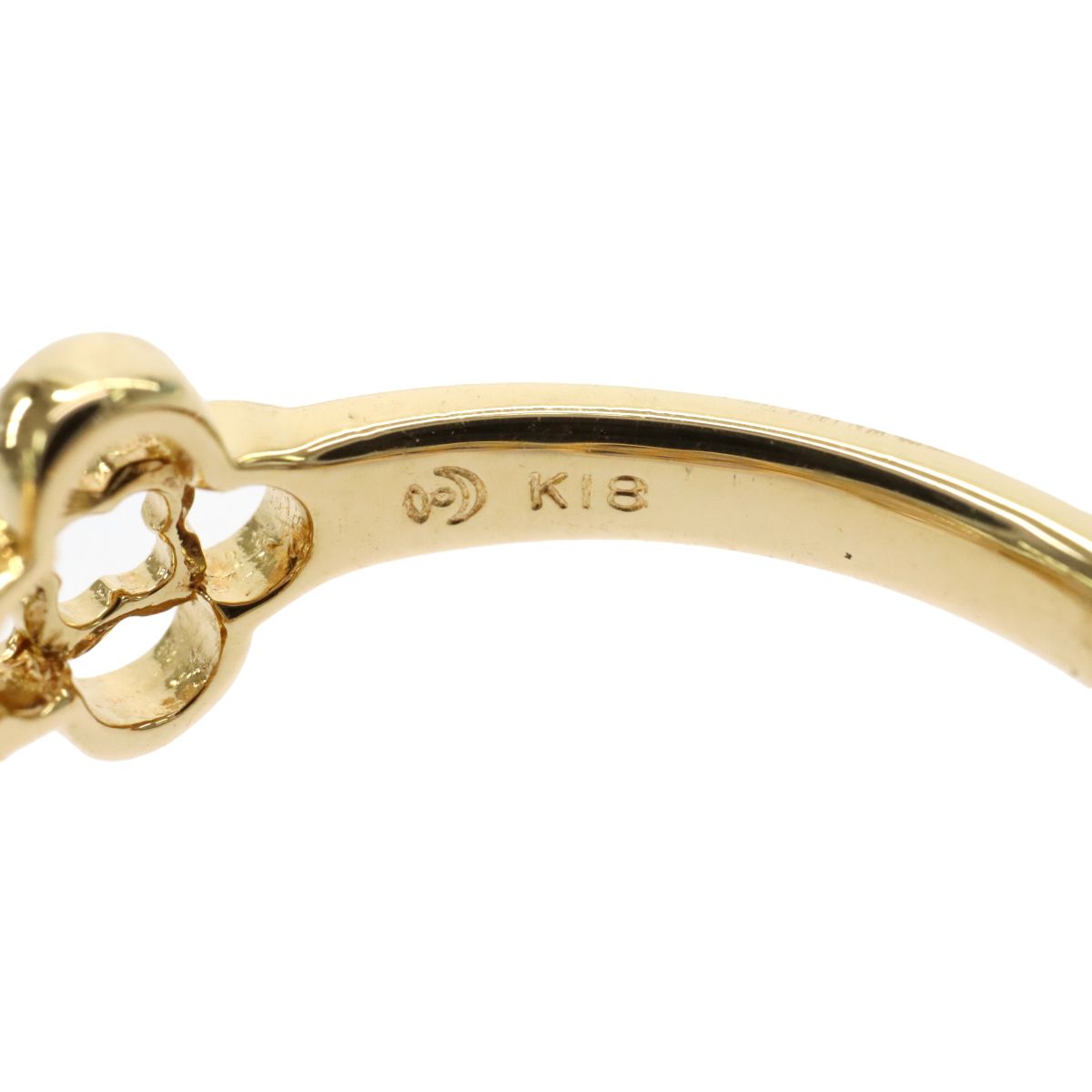 TASAKI タサキ 田崎 K18YG 18金イエローゴールド ダイヤ0.10ct 花 