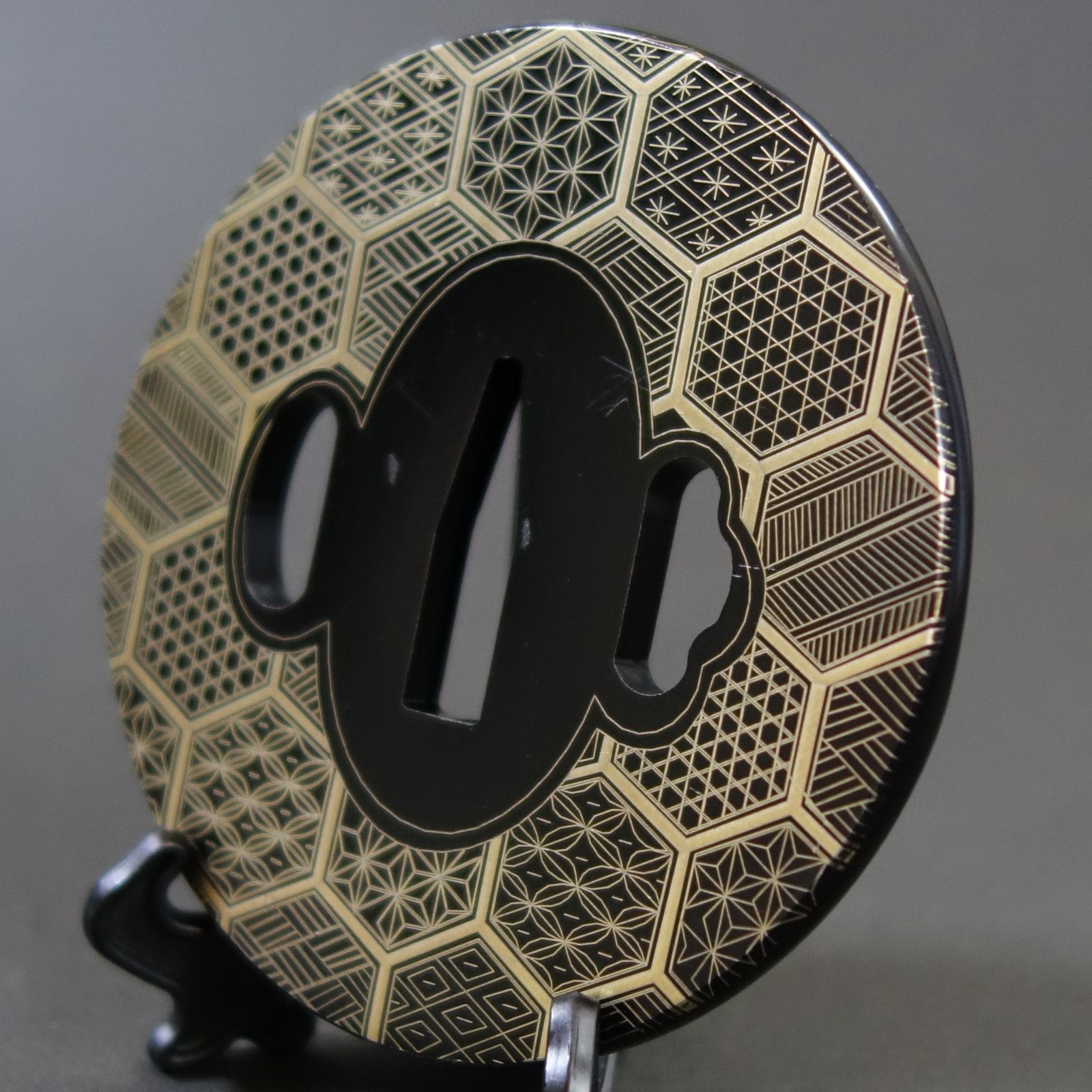 刀装具 象嵌 つば 鍔 木箱付き！