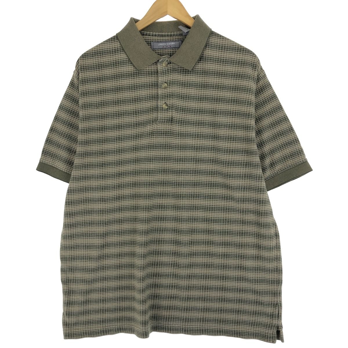 古着 ピエールカルダン Pierre Cardin 総柄 半袖 ポロシャツ メンズL/eaa430746