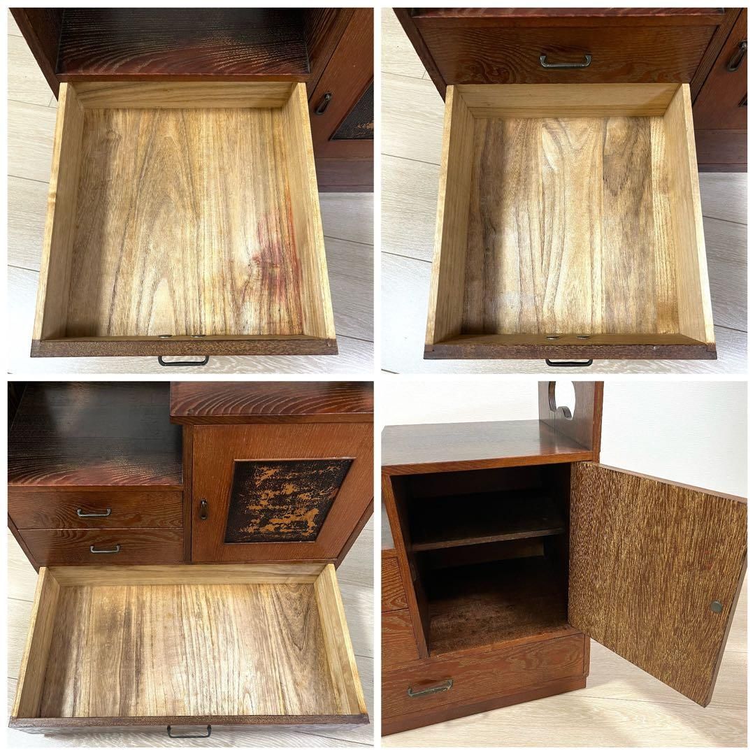 そ76)ヴィンテージ 茶箪 笥飾り棚 茶箪笥 タンス たんす 茶道具 - メルカリ