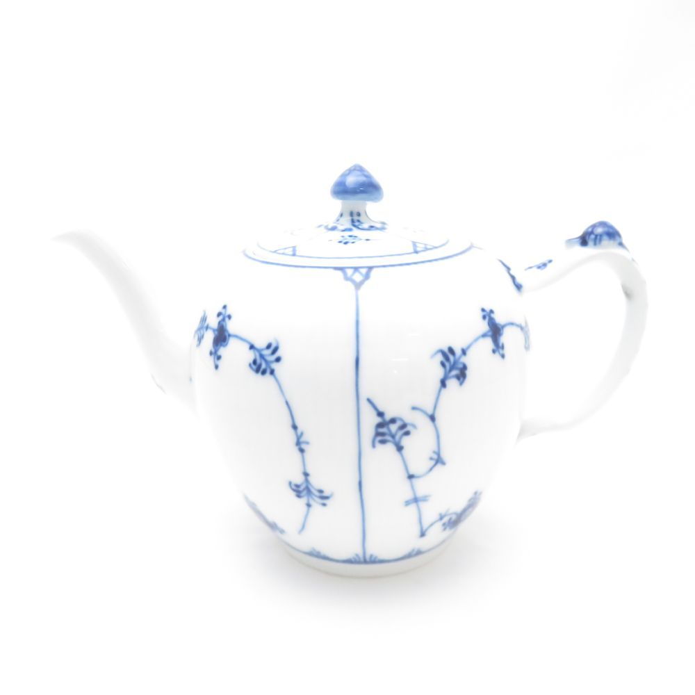 ROYAL COPENHAGEN ロイヤルコペンハーゲン ブルーフルーテッドプレイン ティーポット 茶器 SU12588S1