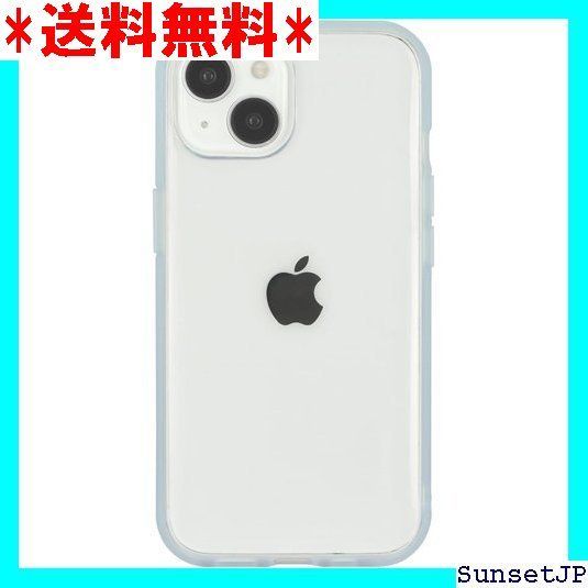 在庫限り グルマンディーズ IIIIIfit Clear イーフィット クリア iPhone15 / 14 / 13 対応 ケース ライトブルー IFT-152LBL 231
