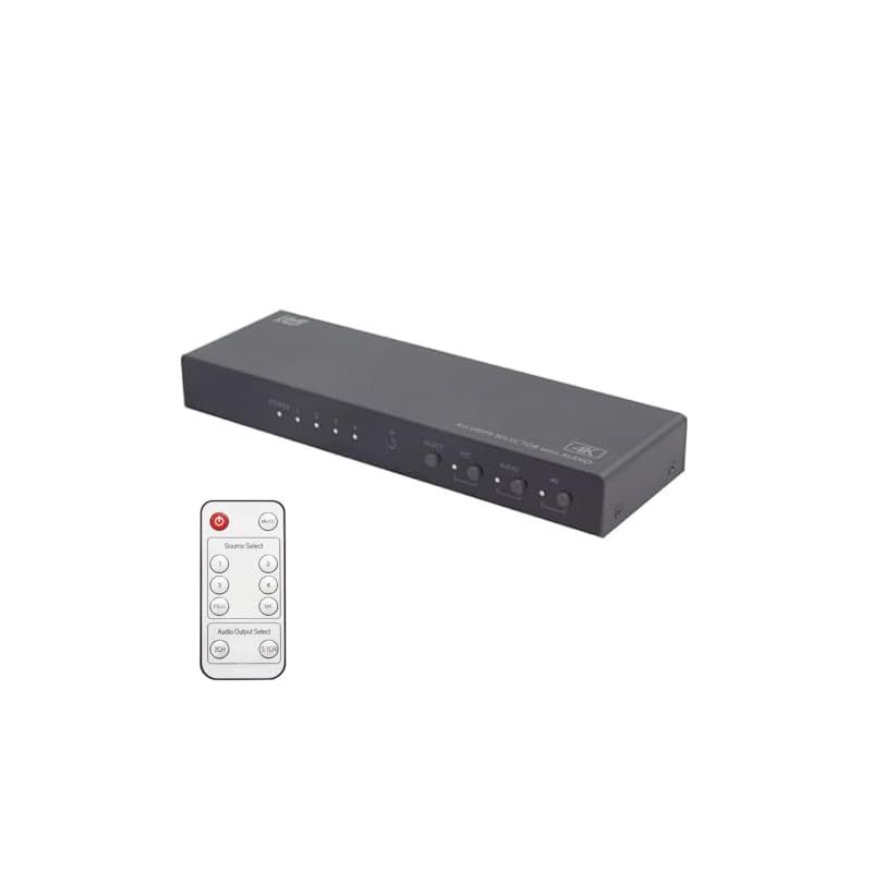 ラトックシステム 4K60Hz 対応 外部音声出力 付 4入力1出力 HDMIセレクター RS-HDSW41A-4K HDR10 音声分離 1