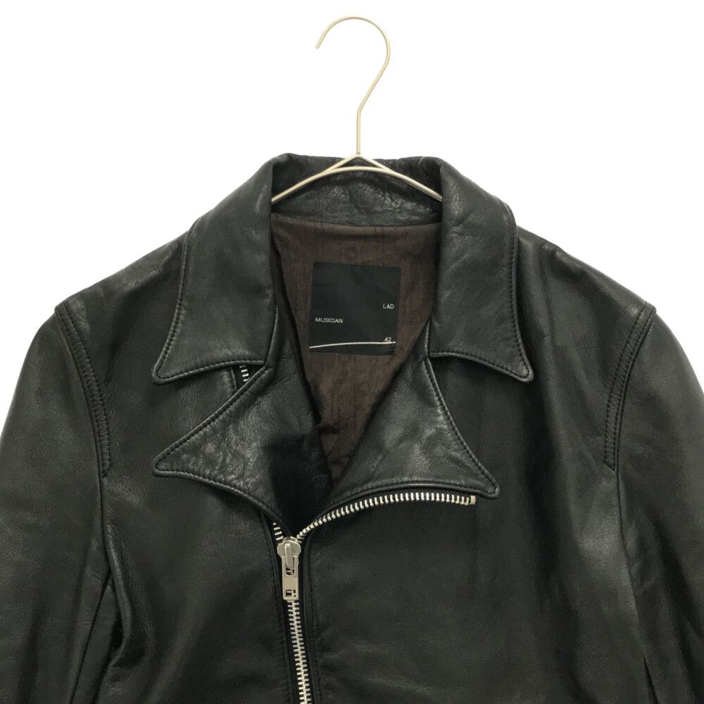 ラッドミュージシャン カウレザー ダブルライダースジャケット サイズ42
