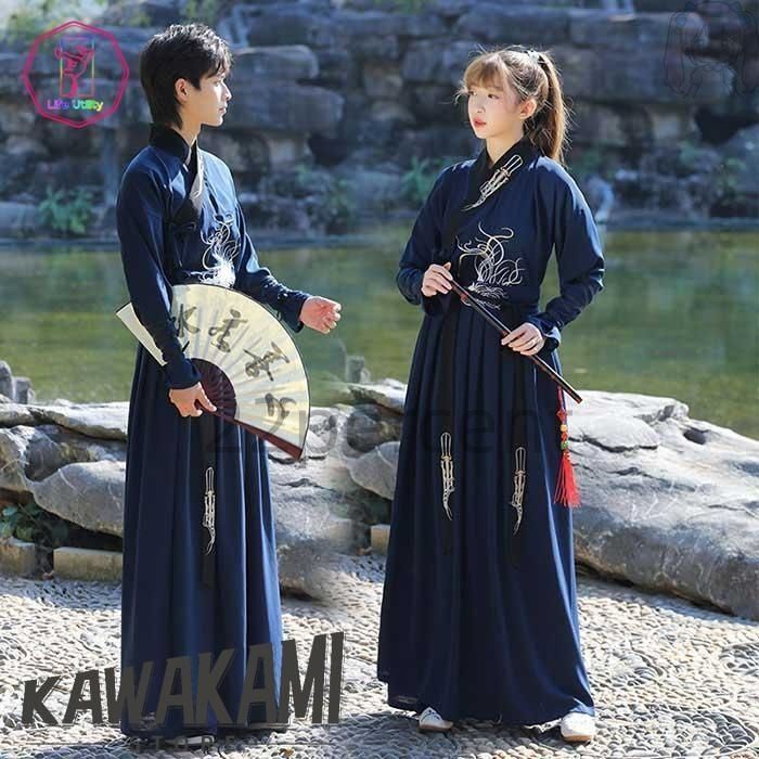 男女兼用漢服唐装 刺繍豪華漢服 羽織コート カップル 中華振袖漢服 2点 3点セット 仮装 変装 広袖羽織 武侠 振袖 中華古風 コスプレ