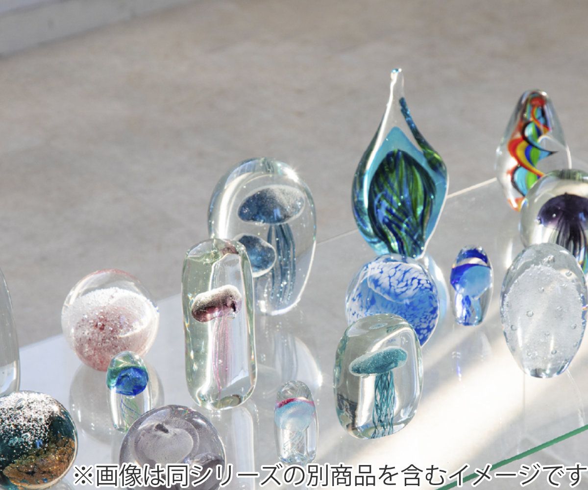 ガラスインテリアオブジェ（Glass interior objects） ウェーブ