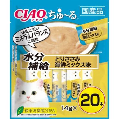 いなば CIAO ちゅーる 水分補給 とりささみ 海鮮ミックス味 14g×20本入り 1ケース16袋